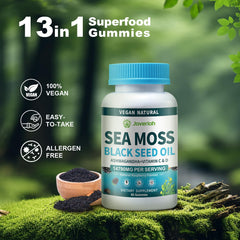 Vitamin C & D immune support gummies label