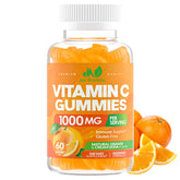 Front view of Vitamin C Gummies 1000mg orange bottle