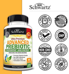 Vitamin C included in the prebiotic complex