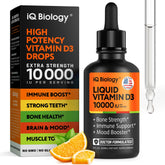 Vitamin D3 10000 IU drops bottle front label