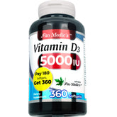 Bottle of Fito Medic's Vitamin D3 5000 IU softgels
