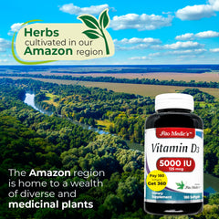 Label of Vitamin D3 5000 IU softgels