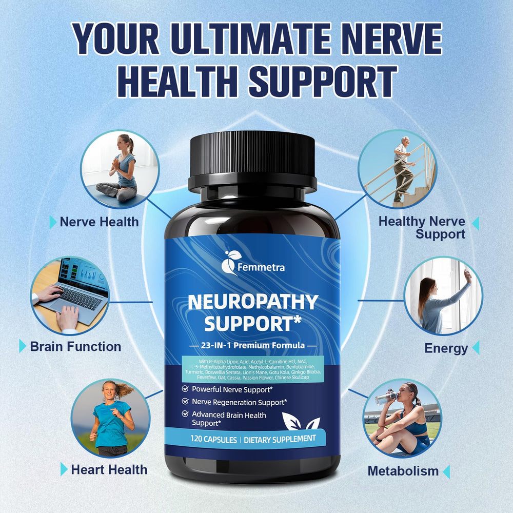 Vitamins D3, B12, and Magnesium for nerve support