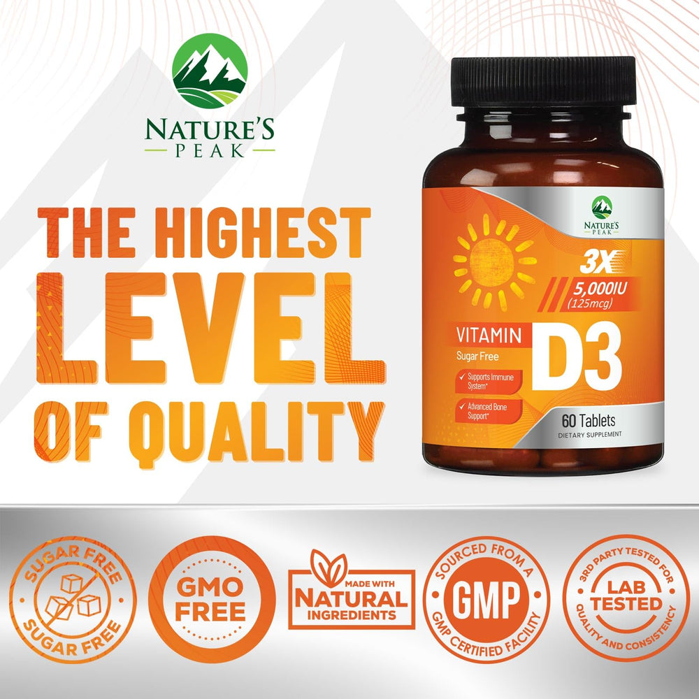 Vitamin D3 supports immune health, bones, teeth and muscles