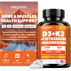 MEGNETA Vitamin D3 K2 10,000 IU bottle