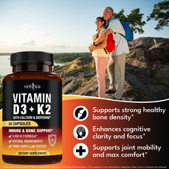 Image showing immune support benefits from Vitamin D3 and K2