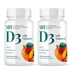 MICHAEL'S Health Naturopathic Vitamin D3 with K2 Apricot Chewables packaging
