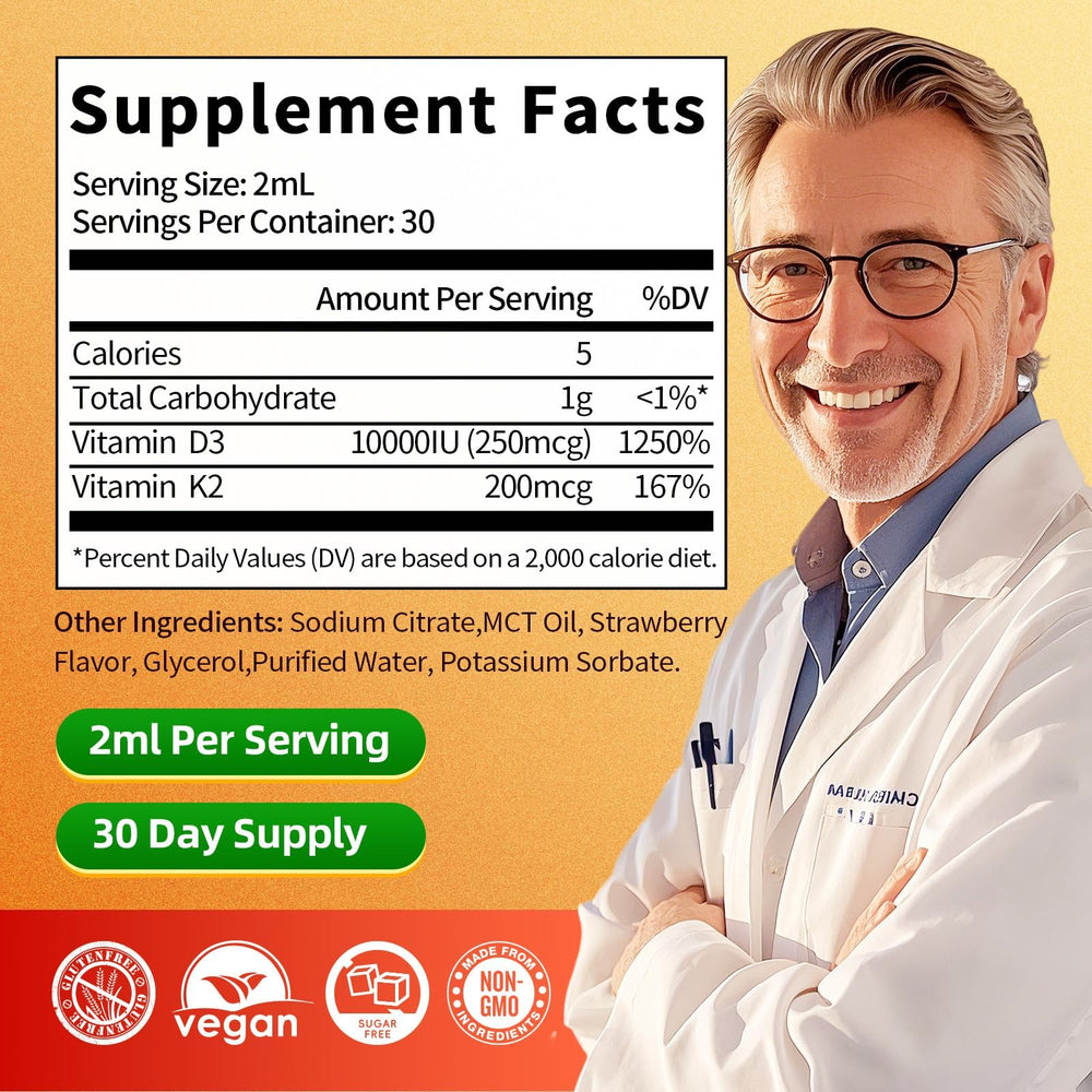 Nutrition label showing non-GMO ingredients