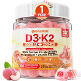 Hero image of Vitamin D3 K2 Gummies 60-count vegan bottle