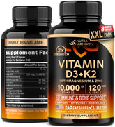 NUTRAHARMONY Vitamin D3+K2 bottle on white background