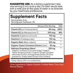 Vitamin D3 and K2 liquid drops bottle