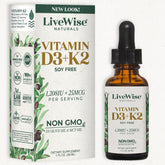 Bottle of Vitamin D3 with K2 Liquid Drops