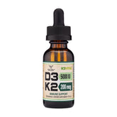 Bottle of Vitamin D3 K2 liquid drops with Double Wood label