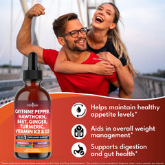 Vitamin D3 and K2 with Panax ginseng liquid drops 4oz