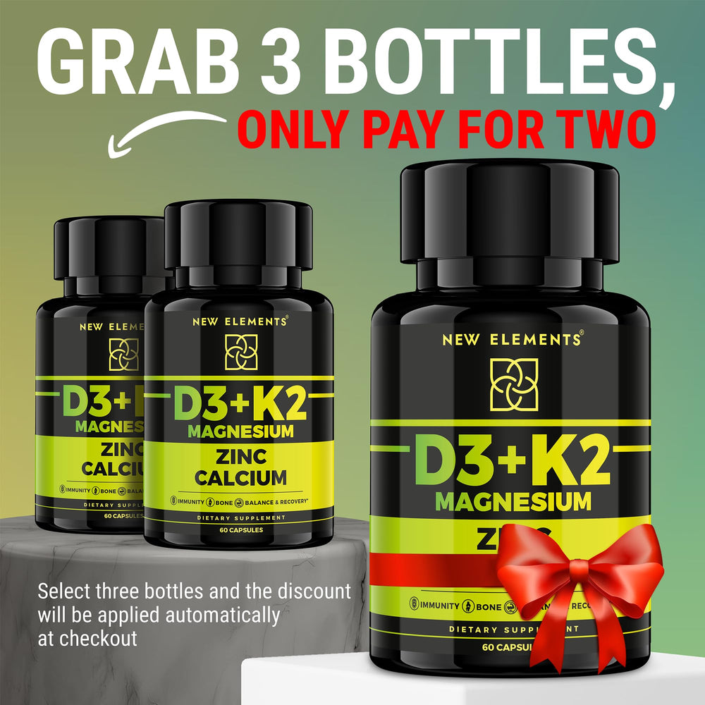 Vitamin D3 K2 Zinc immune support close-up