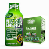Vitamin Energy Focus+ grape shot bottle for steady focus sessions
