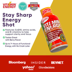 Vitamin Energy Focus+ ingredients panel showing key components