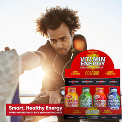 Vitamin Energy Focus Plus bottle showcasing L-Theanine CoQ10 for mental clarity.