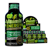 Vitamin Energy Workout+ Sour Apple bottle on display for quick workout energy