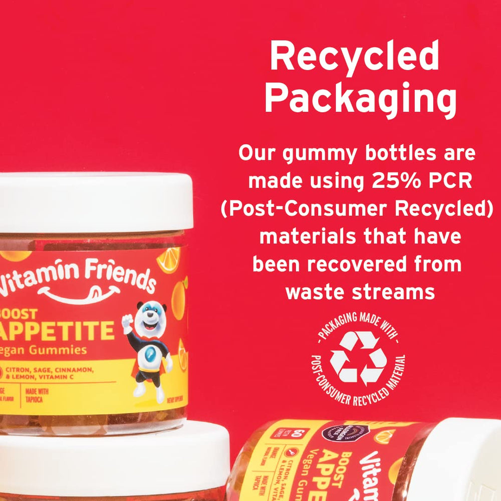 Ingredients panel for Vitamin Friends appetite gummies