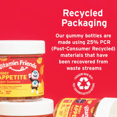 Ingredients panel for Vitamin Friends appetite gummies