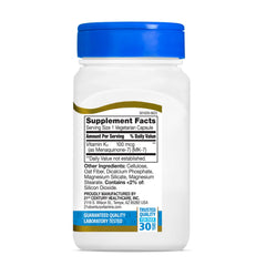 Dosage information for Vitamin K2 MK-7 100 mg Vegetarian Capsules