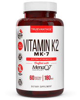 Vitamin K2 MK-7 180mcg with MenaQ7 bottle and capsules