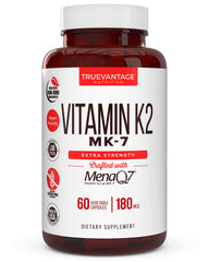 Vitamin K2 MK-7 180mcg with MenaQ7 bottle and capsules