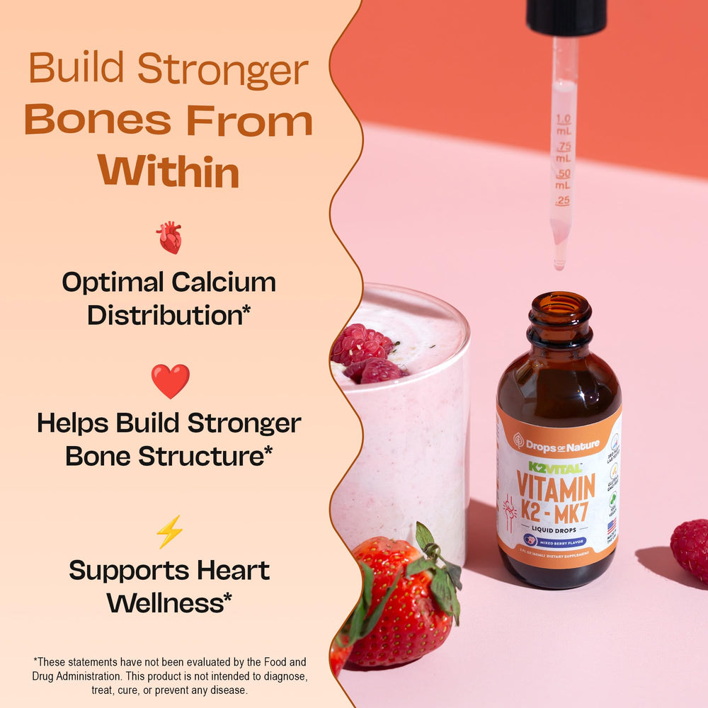 Packaging box for Vitamin K2 MK7 Liquid Supplement – 60ml