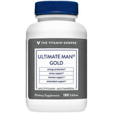 The Vitamin Shoppe Ultimate Man Multivitamin bottle with 180 tablets