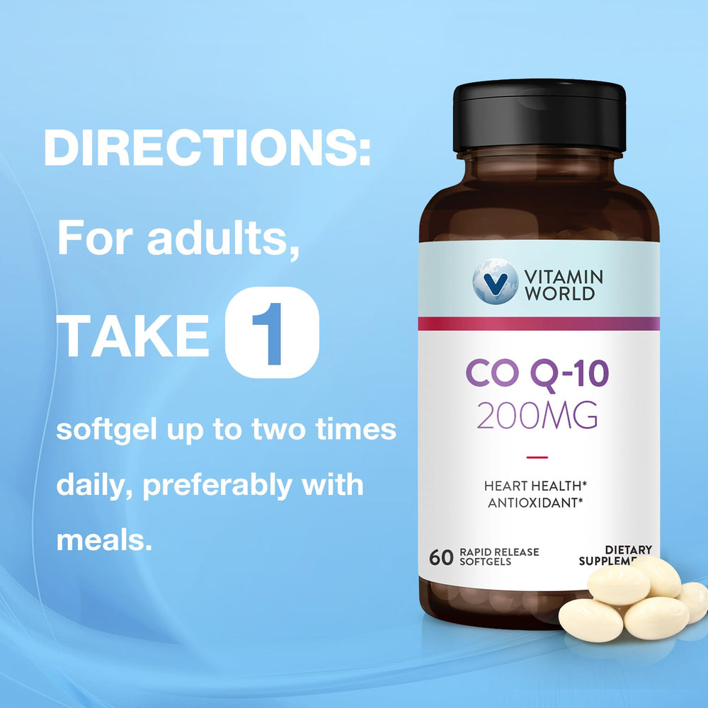 Vitamin World CoQ10 ingredients and purity information