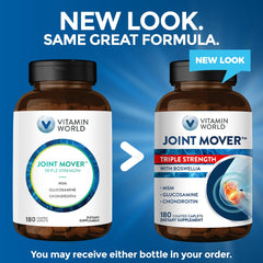 Close-up of Glucosamine, Chondroitin and MSM on the label