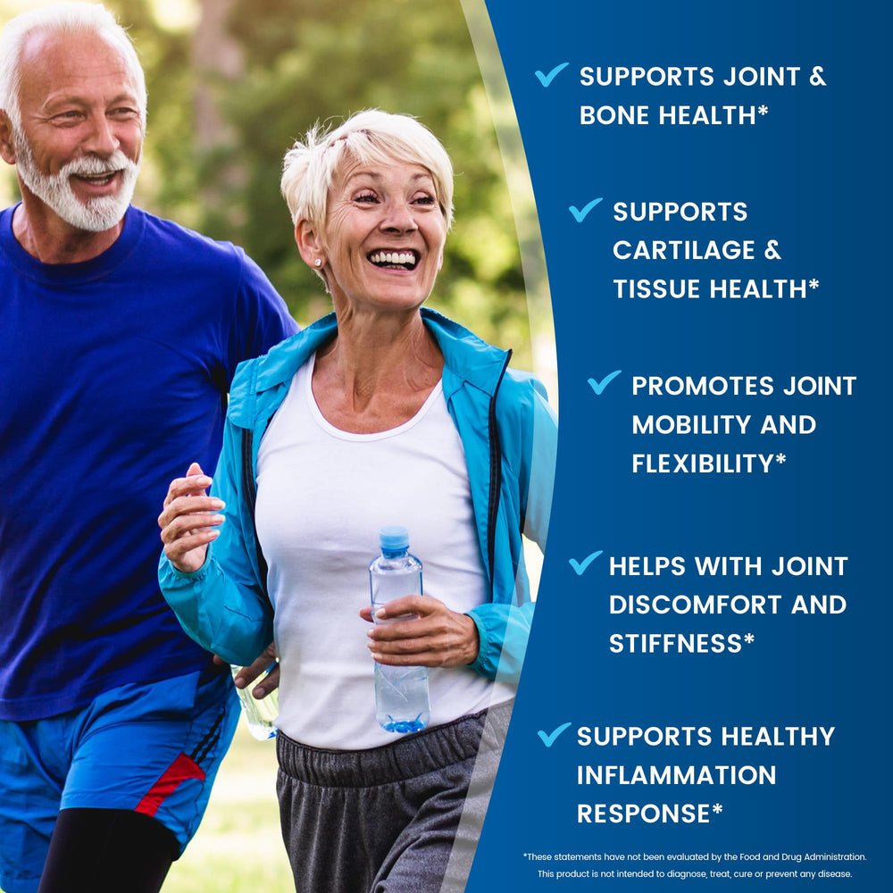 Supplement facts panel on Joint Mover bottle