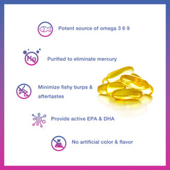 Gluten-free omega-3-6-9 with no artificial ingredients