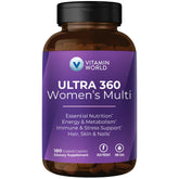 Vitamin World Ultra 360 Women’s Multivitamin bottle with caplets