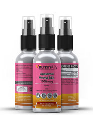 Travel-friendly Vitaminally Liposomal B12 Spray packaging