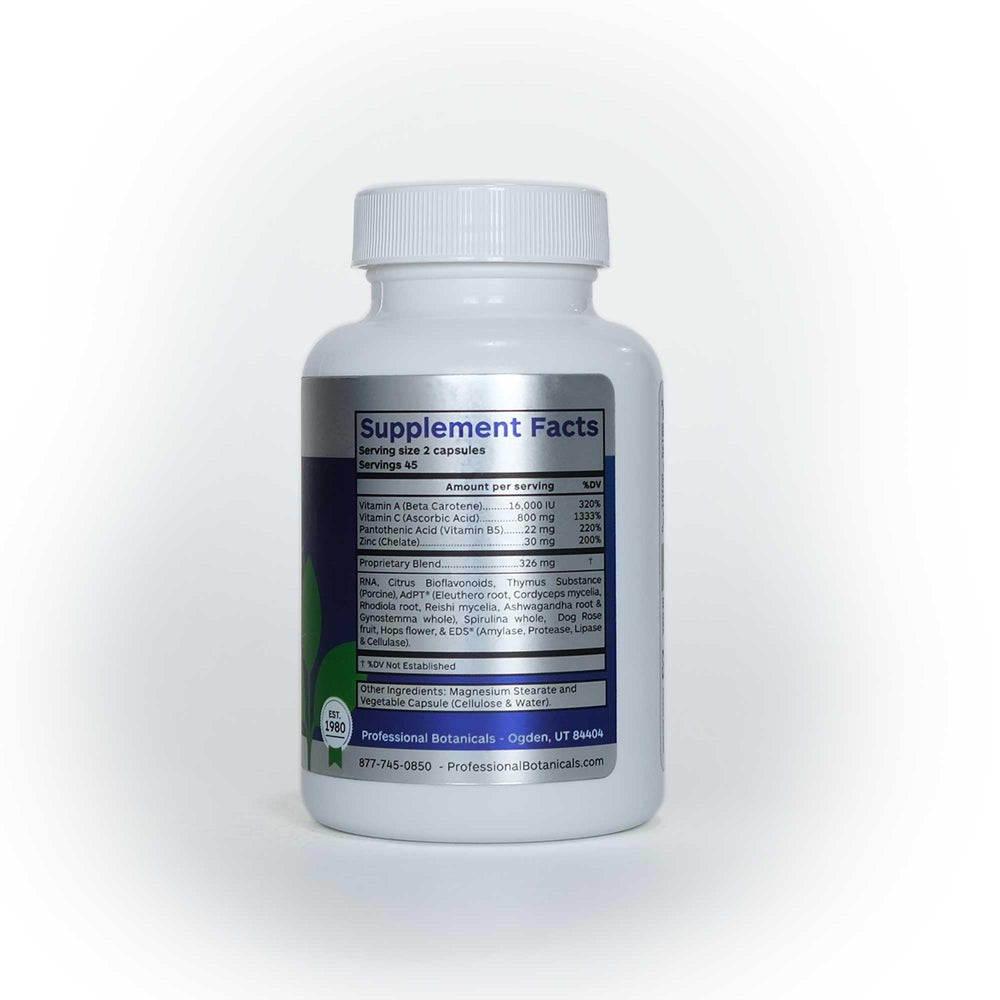 Vitamins, minerals and citrus bioflavonoids illustration