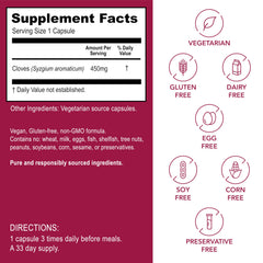 Cloves capsule vitamins and minerals
