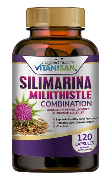 VITAMISAN Milk Thistle Silimarina 120 capsules bottle