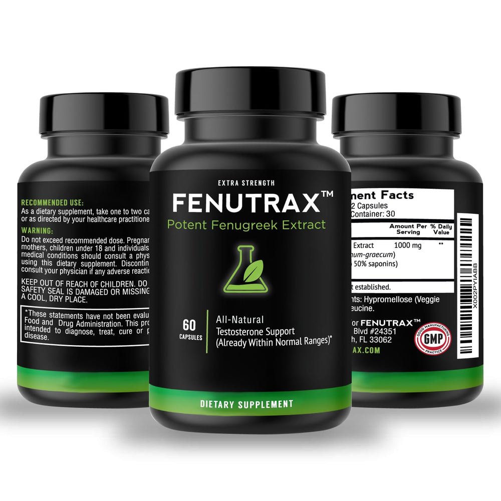 VitaMonk FenuTrax tablet pile indicating convenient daily supplementation