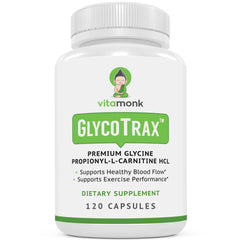 Front view of VitaMonk GlycoTrax GPLC bottle with label