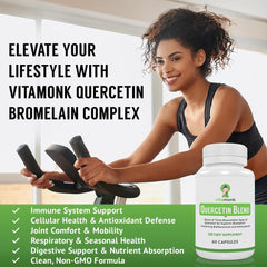 Immune health concept with quercetin supplement