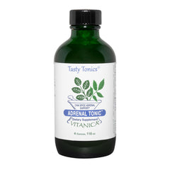 Front view of Vitanica Adrenal Tonic chai spice flavor bottle