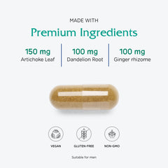 Vegan digestion support capsules from Vitanica Bitters Extra