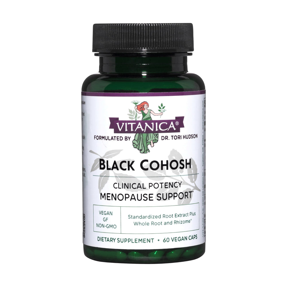 Vitanica Black Cohosh Cimicifuga Extract Plus vegan 60 capsules bottle