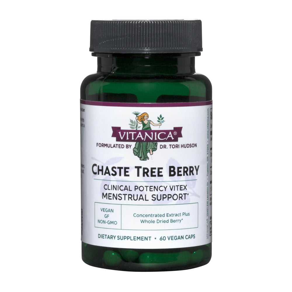 Vitanica Chaste Tree Berry Extract bottle – front view