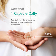 Label detail showing Vitex extract and ingredients