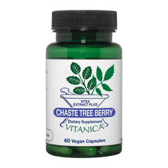 Vitanica Chaste Tree Berry Vitex Extract Plus bottle label