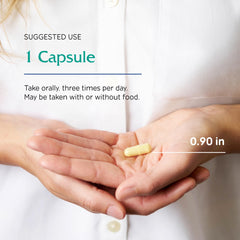 Vegan capsules by Vitanica on white background