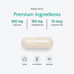 Calcium absorption support with vitamin D